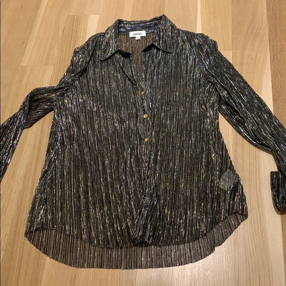 High shine blouse